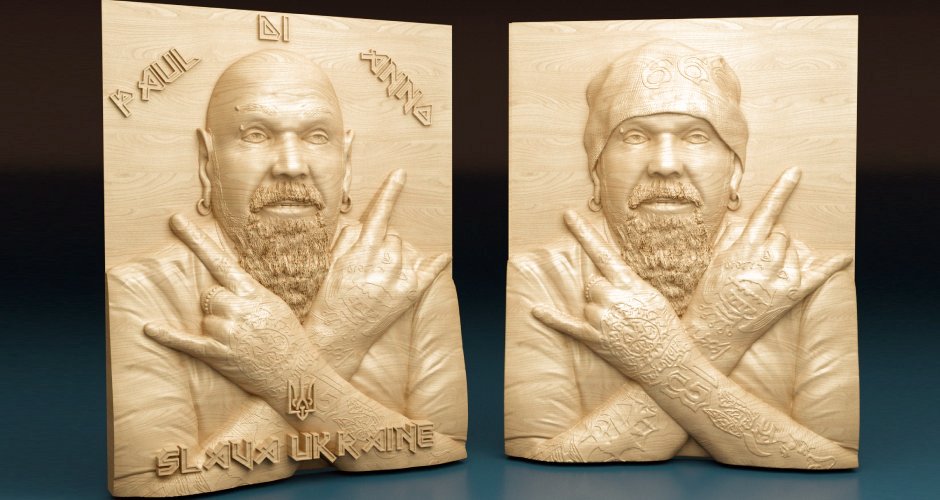 Bas-reliefs Paul Di’Anno CNC model - Dreameks